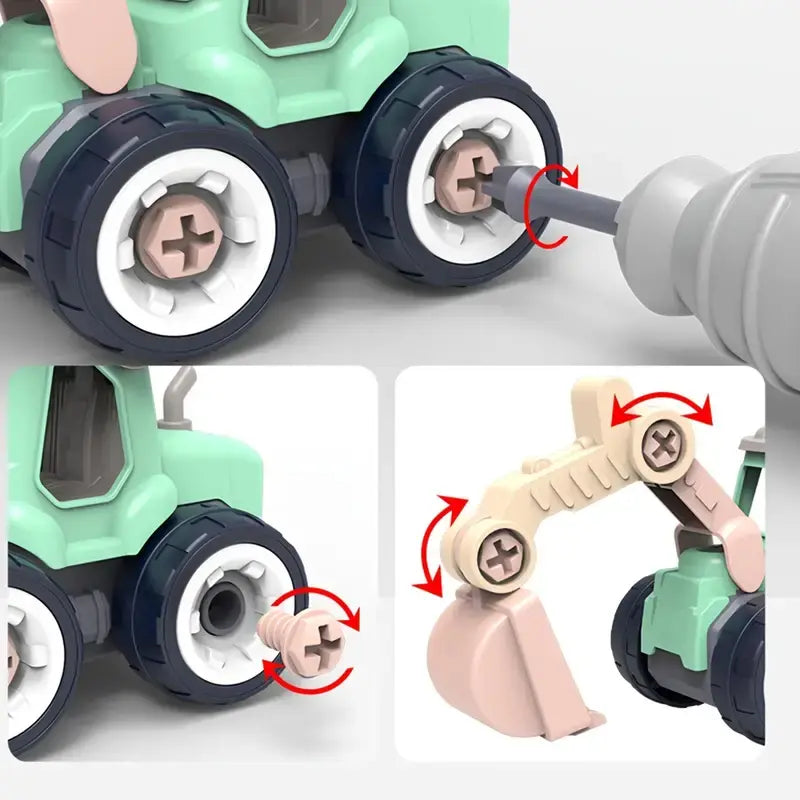Building Masters Mini Engineering Vehicle Set™ - Mini construction vehicles