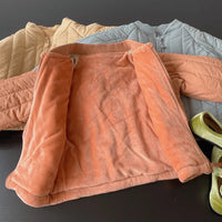 Thumbnail for Mini Fashion™ - Vinterfrakk i bomull med broderi.