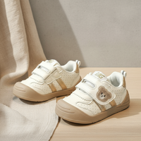 Thumbnail for KinderMove – Sturdy & Supple - Velcro Sneakers with bear pattern