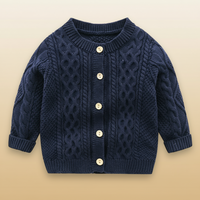 Thumbnail for CozyCub – Comfortable & Stylish – Knitted Children's Cardigan Sweater