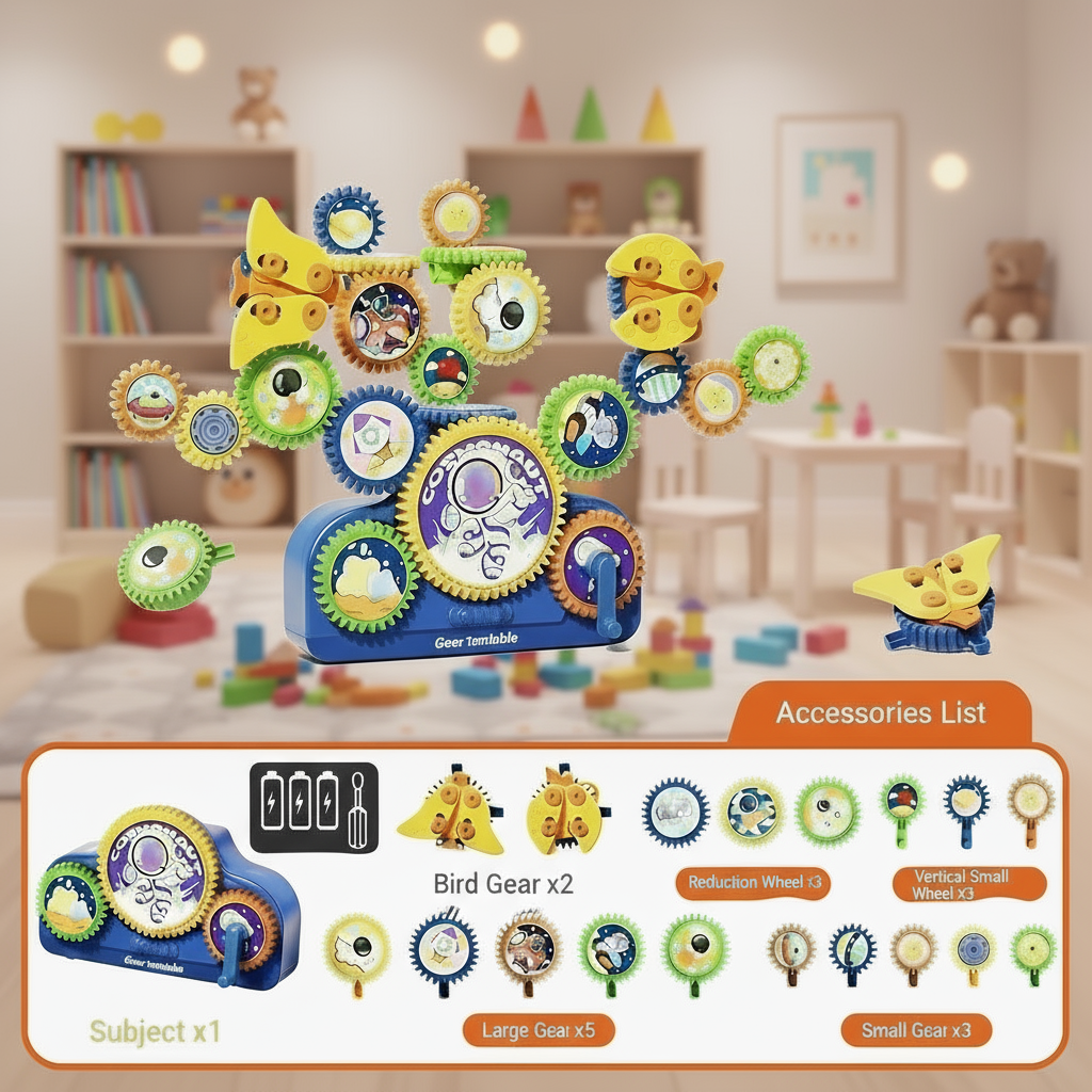 SmartGears – Educational & Fun – 3D Electric Gear Play Set