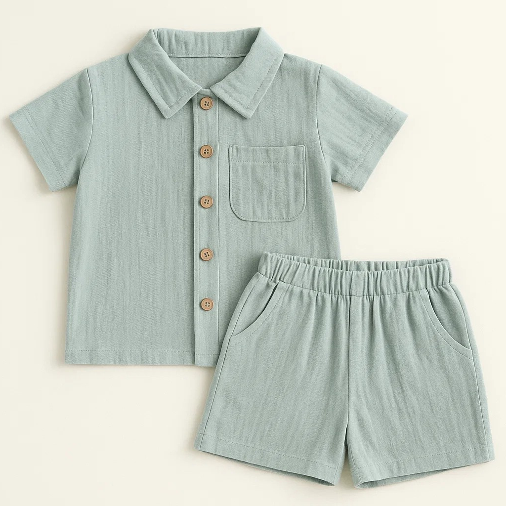 Mini Fashion™ - Cotton Linen Summer Set Boys