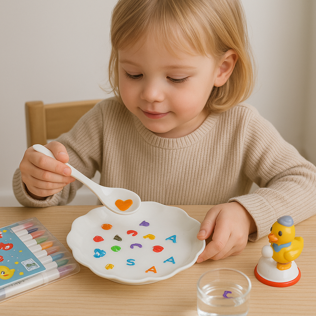 Magic Water Pen™ | Creative works of art in water - Watercolour sticker set (+ FREE ceramic spoon)