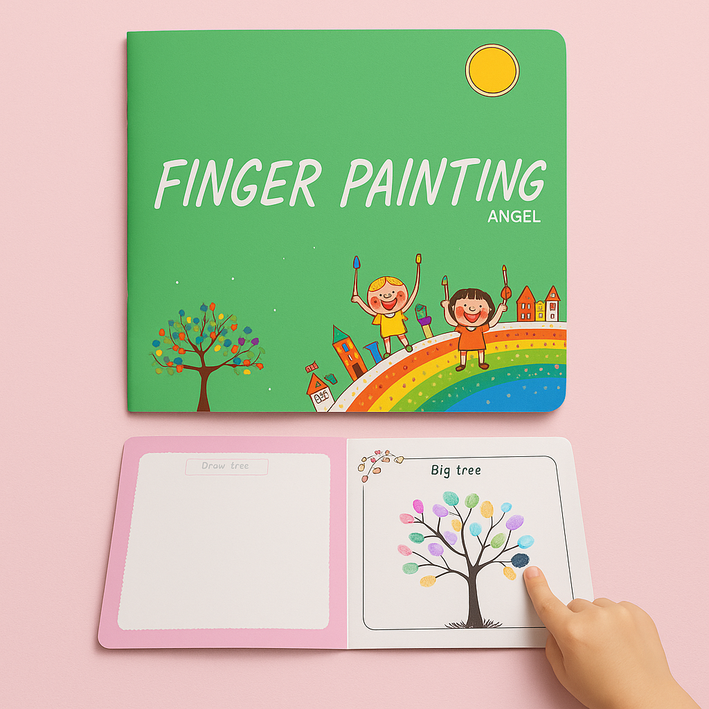 Paint Wheel™ - Paint with finger paints - Painting set for children