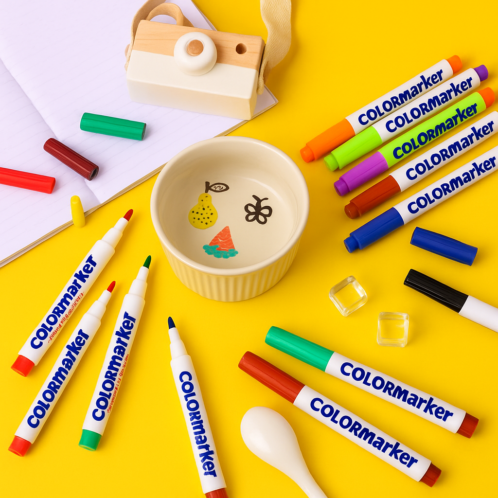 Magic Water Pen™ | Creative works of art in water - Watercolour sticker set (+ FREE ceramic spoon)