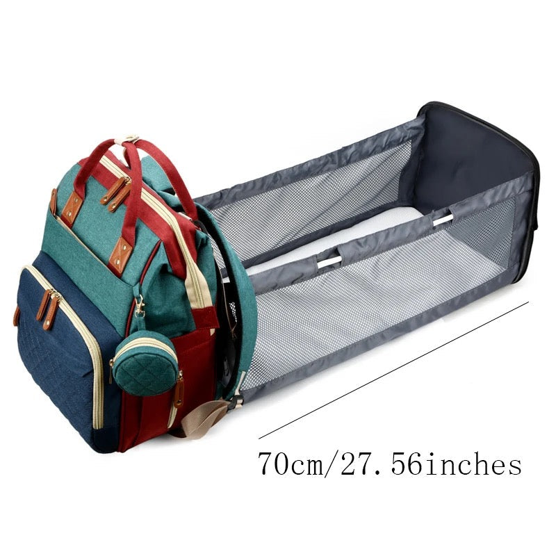 TravelNest – Always a Resting Place - 2-in-1 Diaper Bag with Baby Bed