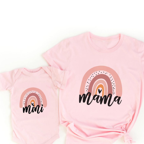 Mini Fashion™ - Mommy & Daughter - Matching Shirt & Romper