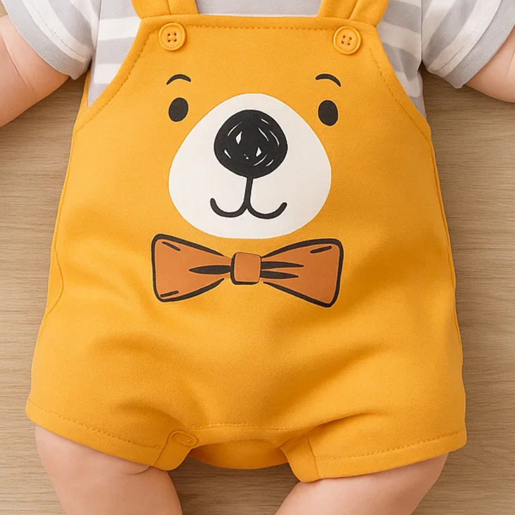 Mini Fashion™ - Comfort For Every Night - Short-Sleeve Pajama Bodysuit