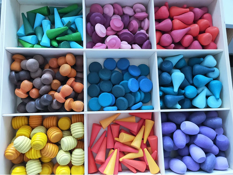 Rainbow Blocks™ – Creative Coloring Fun – Wooden Coloring Play Set