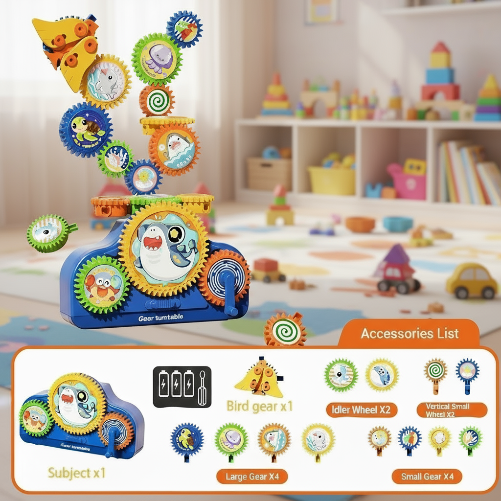 SmartGears – Educational & Fun – 3D Electric Gear Play Set