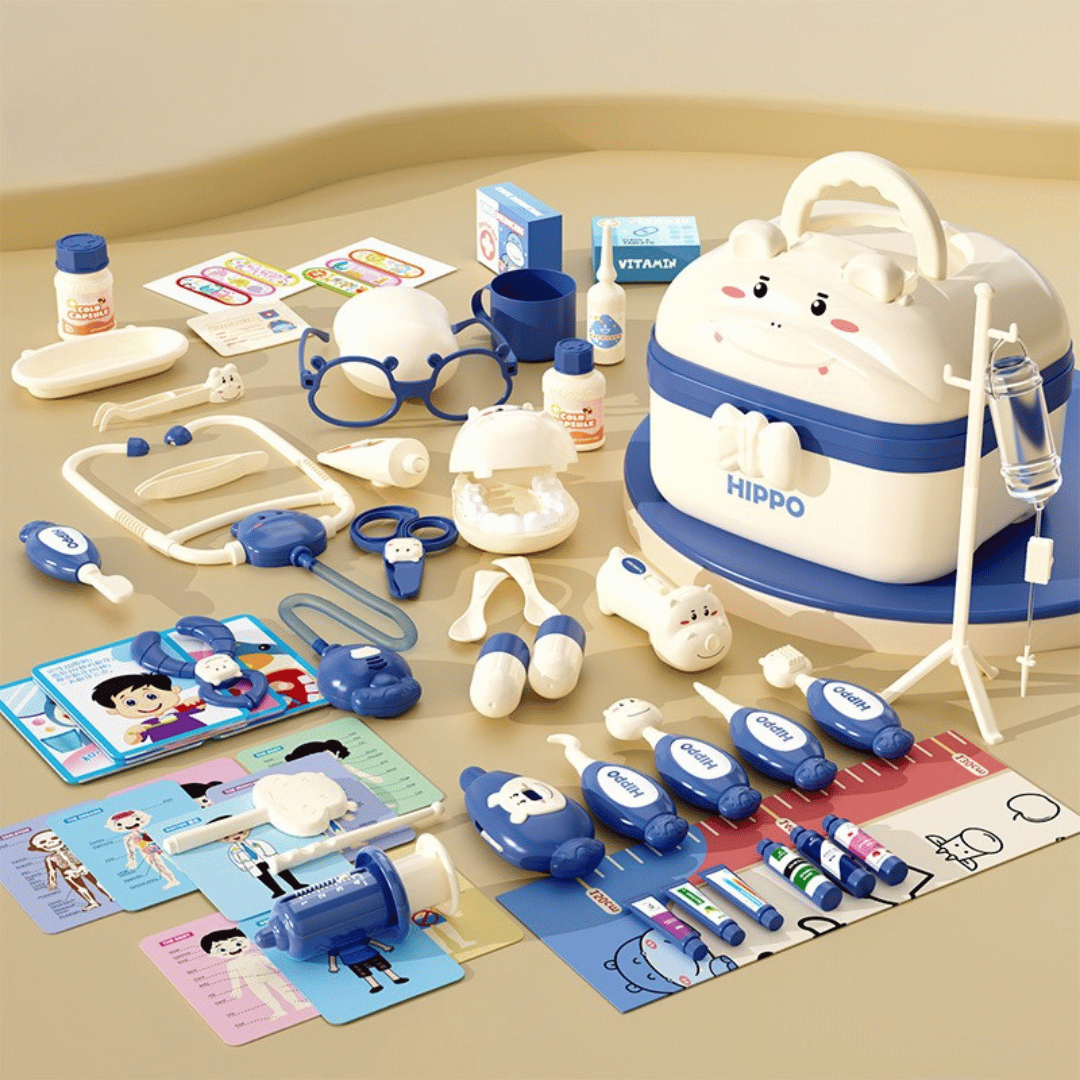 Hippo Doctors Set™ - Mini Doctors in Action - Toy Doctor Set