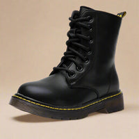 Thumbnail for BlackLine – Strong & Comfortable – Lace-Up Combat Boots