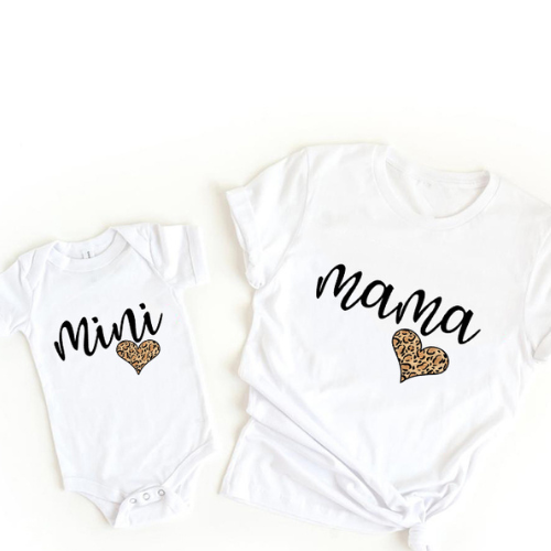 Mini Fashion™ - Mommy & Daughter - Matching Shirt & Romper