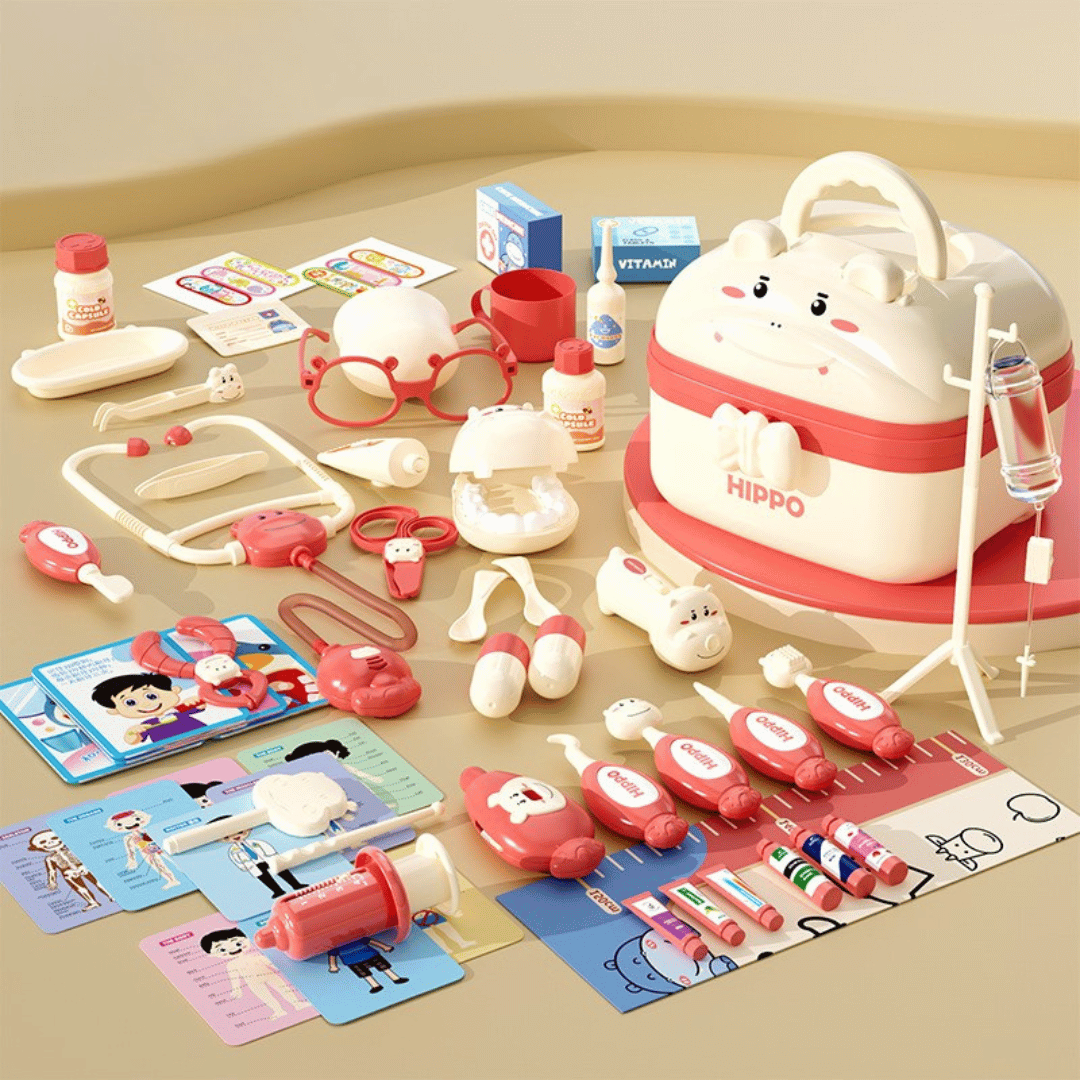 Hippo Doctors Set™ - Mini Doctors in Action - Toy Doctor Set