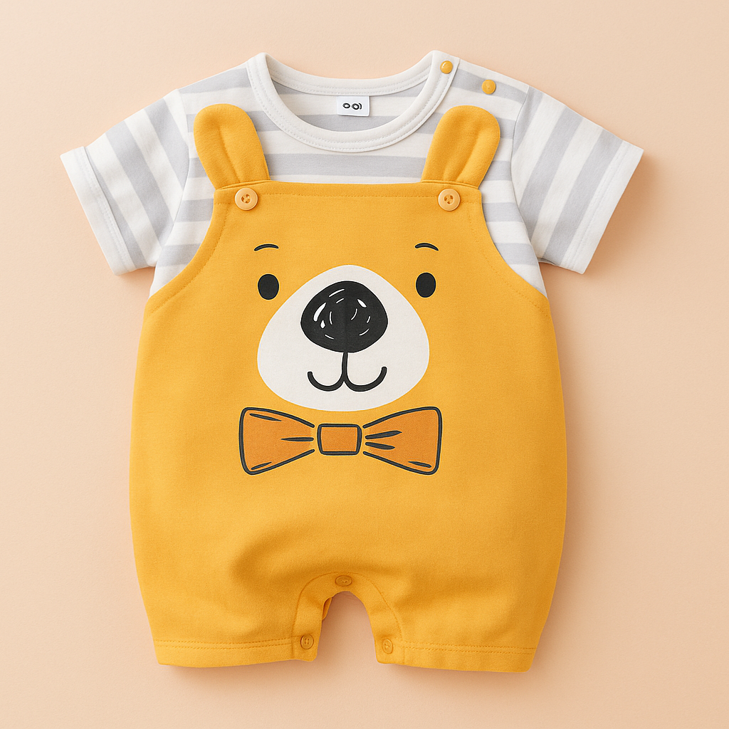 Mini Fashion™ - Comfort For Every Night - Short-Sleeve Pajama Bodysuit