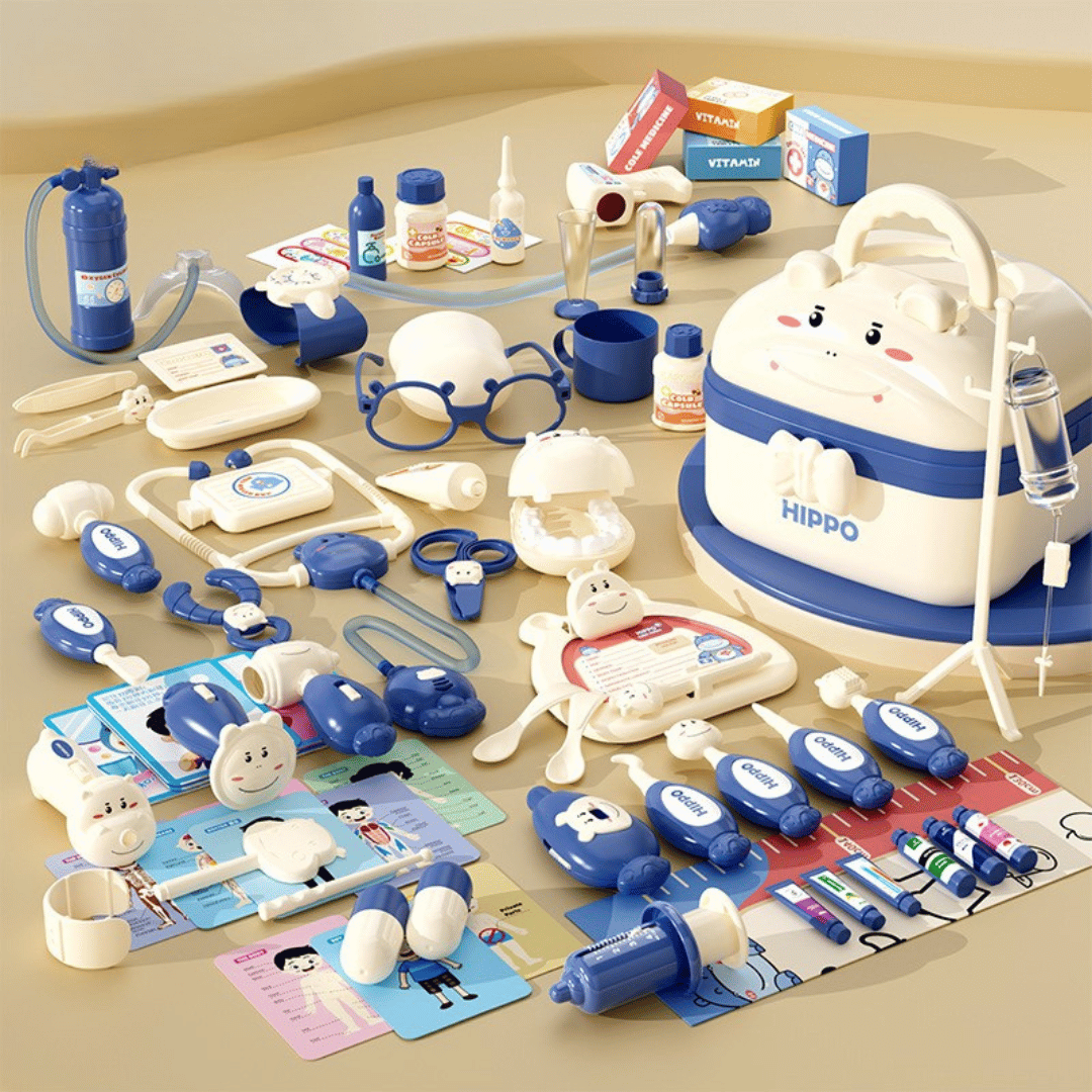 Hippo Doctors Set™ - Mini Doctors in Action - Toy Doctor Set