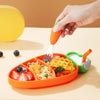 MiniMeal – Safe & Non-Slip – Silicone Toddler Plate Set with Cutlery