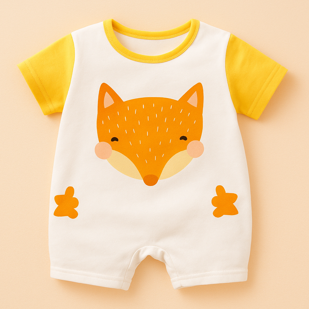Mini Fashion™ - Comfort For Every Night - Short-Sleeve Pajama Bodysuit