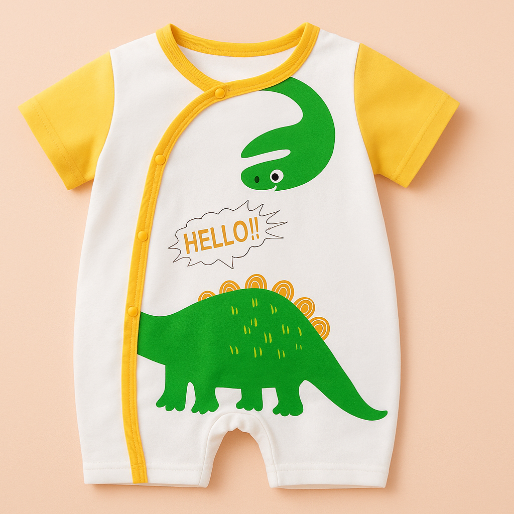 Mini Fashion™ - Comfort For Every Night - Short-Sleeve Pajama Bodysuit