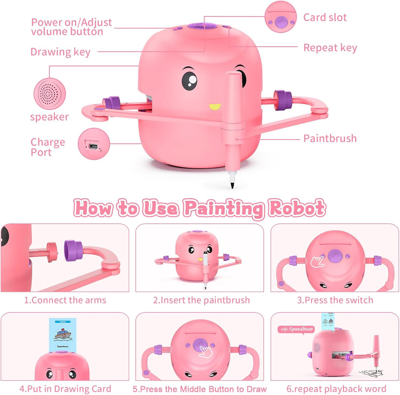 Sketch Pal™ – Interactive & Fun - Drawing Robot Toys