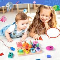 Thumbnail for Colorful Fishing - Creative & Educational - Wooden Fishing Game