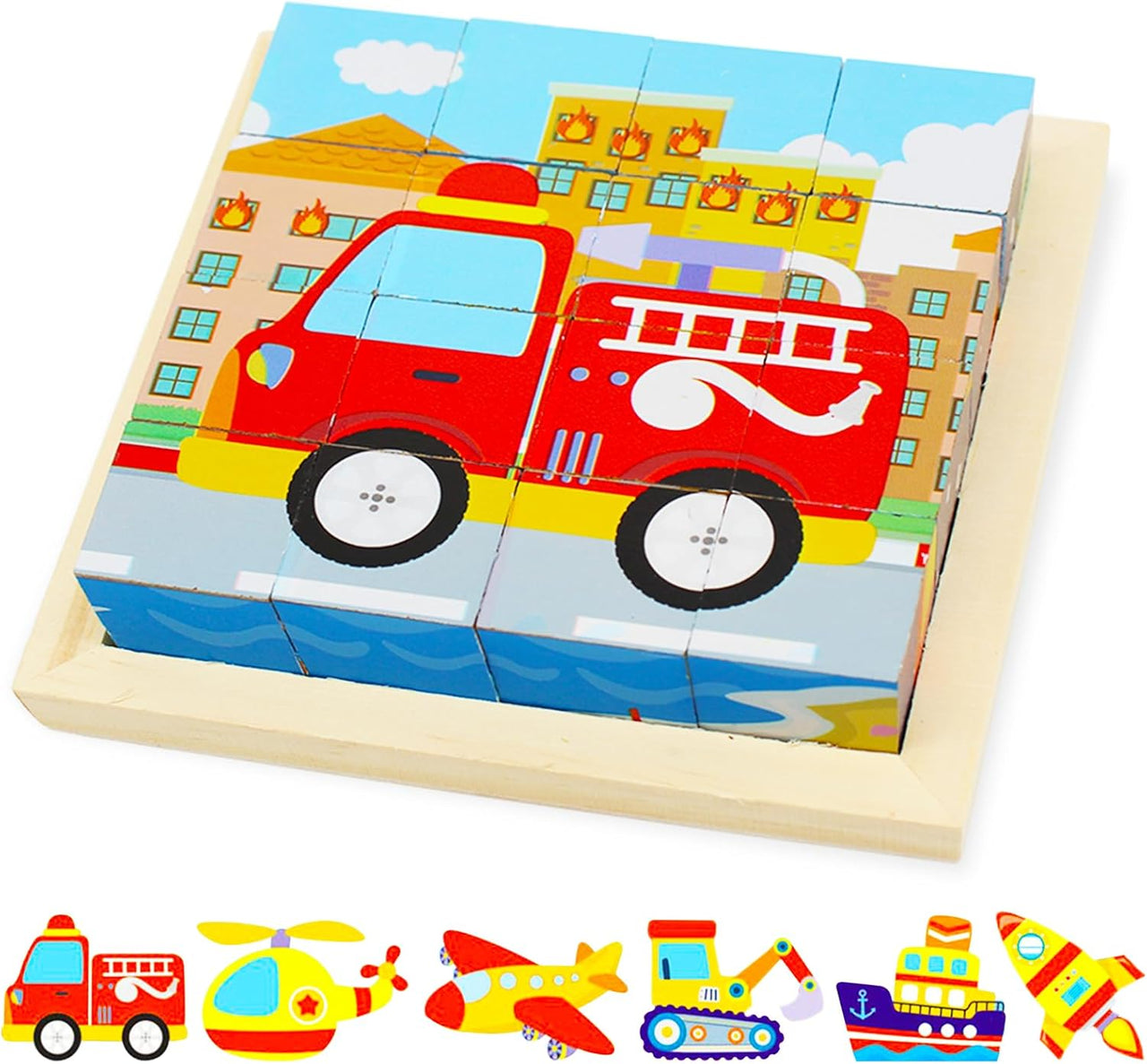 CubePuzzle – Fun & Educational - 3D Wooden Blocks Puzzle