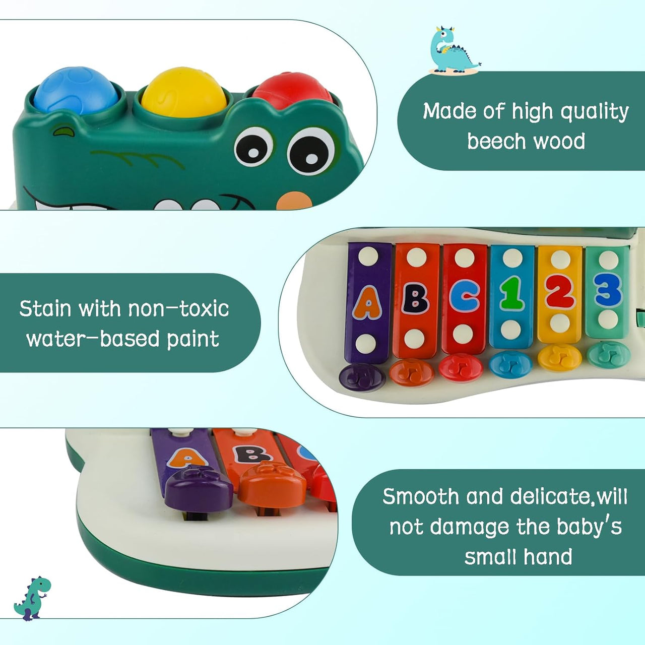 GatorBeats – Musical & Fun – Hammer Xylophone Toy