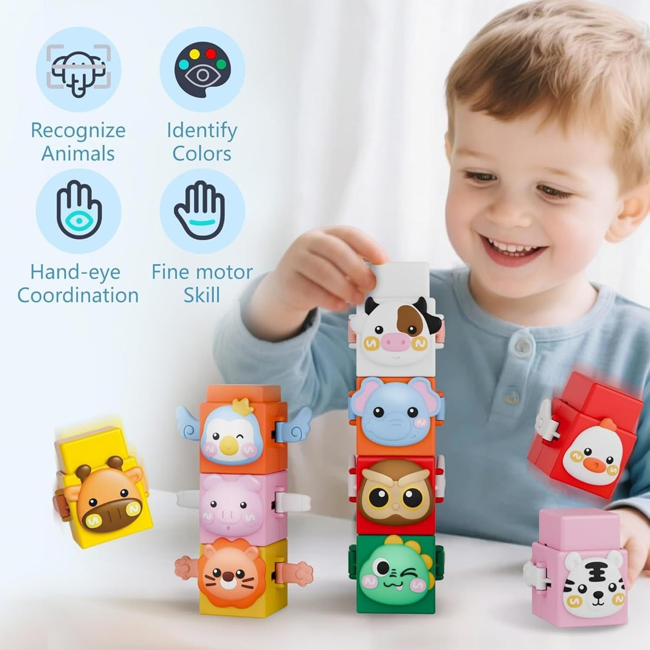 StackAnimals – Fun & Educational – Animal Stacking Play Set