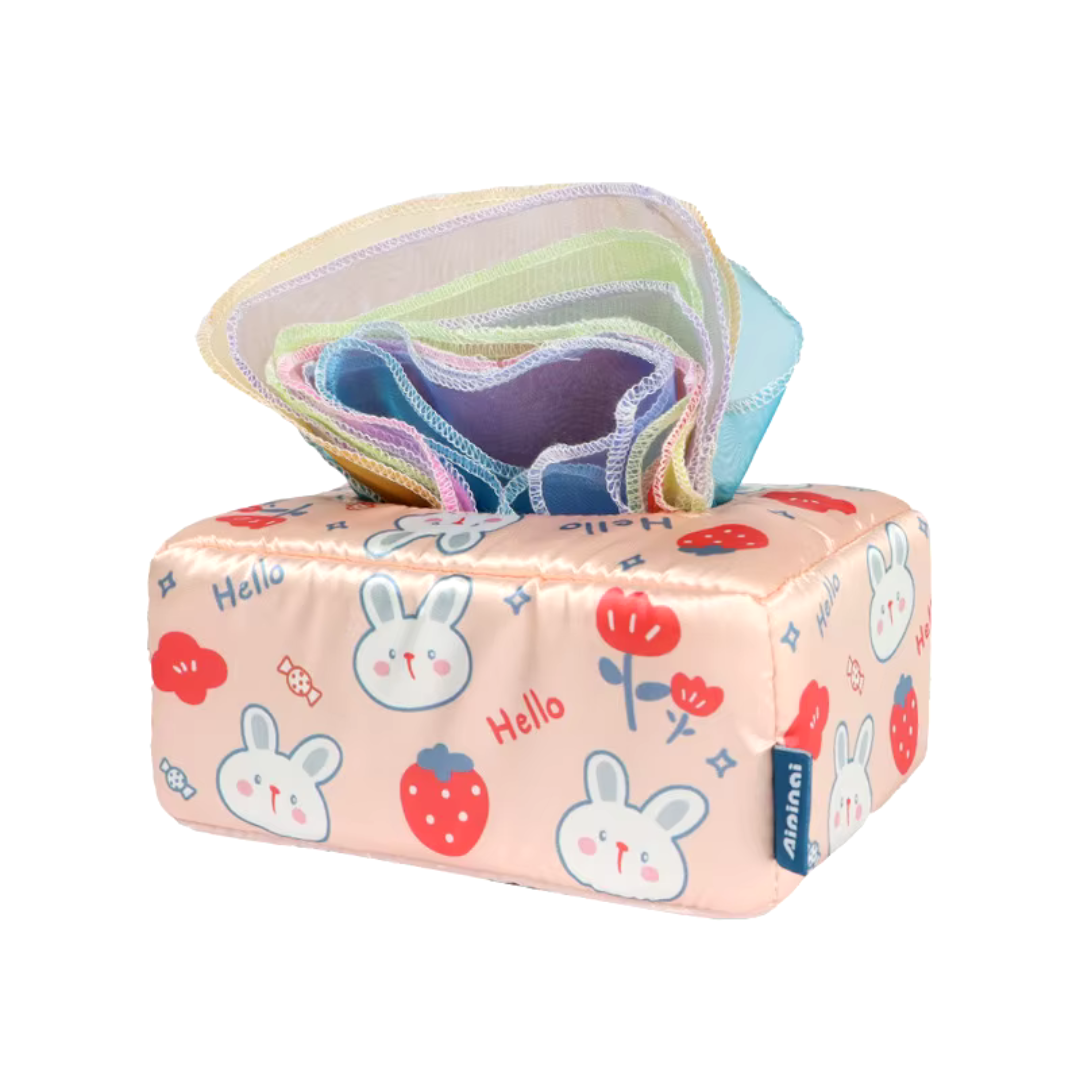 KleurenKracht – Development & Senses - Montessori Sensory Tissue Box