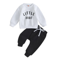 Thumbnail for Mini Fashion™ – Tøft «Lille fyr»-sett i bomull