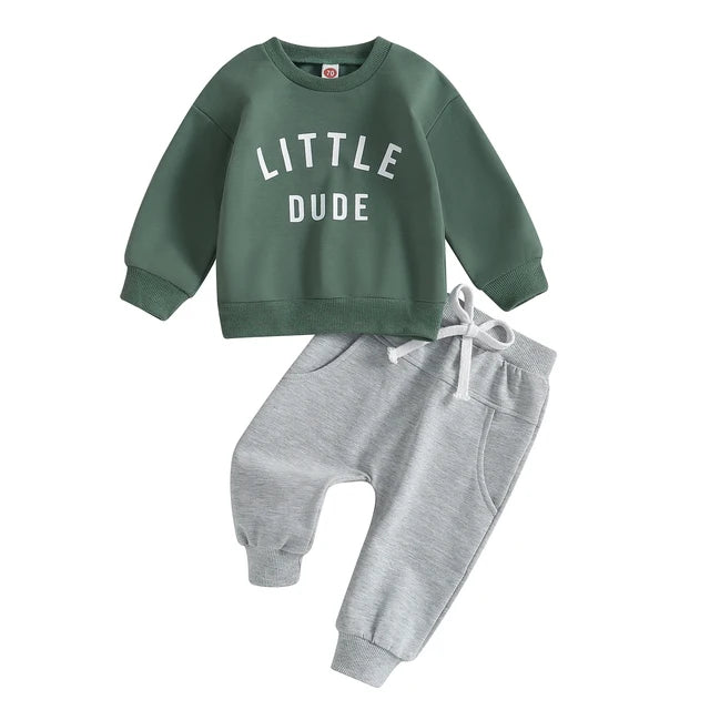 Mini Fashion™ – Tøft «Lille fyr»-sett i bomull