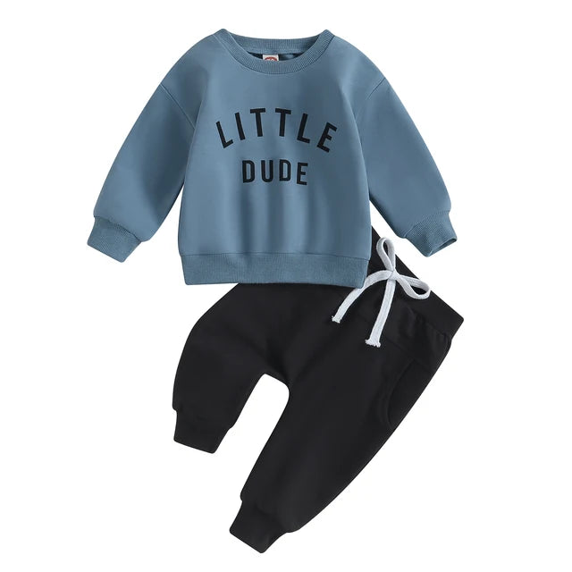 Mini Fashion™ – Tøft «Lille fyr»-sett i bomull