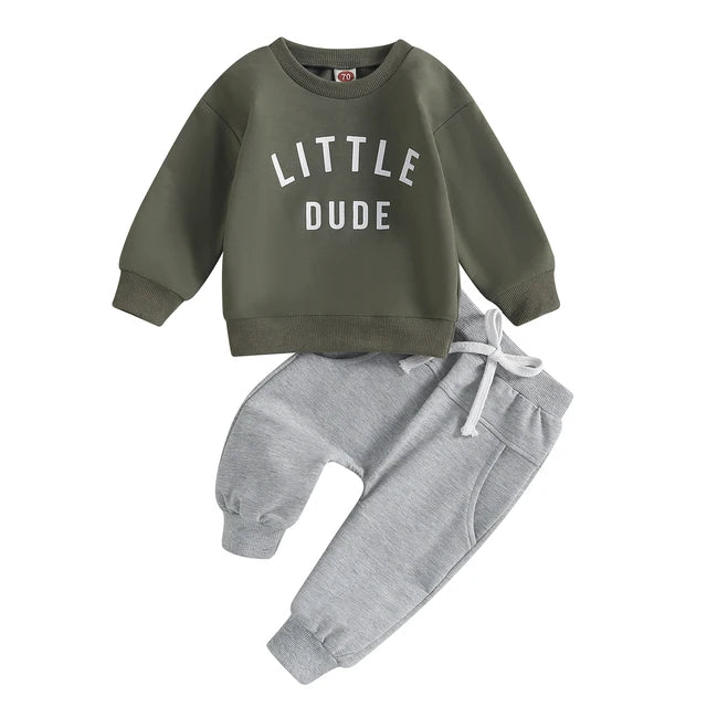 Mini Fashion™ – Tøft «Lille fyr»-sett i bomull