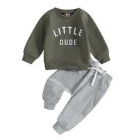 Thumbnail for Mini Fashion™ – Tøft «Lille fyr»-sett i bomull