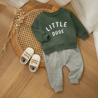 Thumbnail for Mini Fashion™ – Tøft «Lille fyr»-sett i bomull