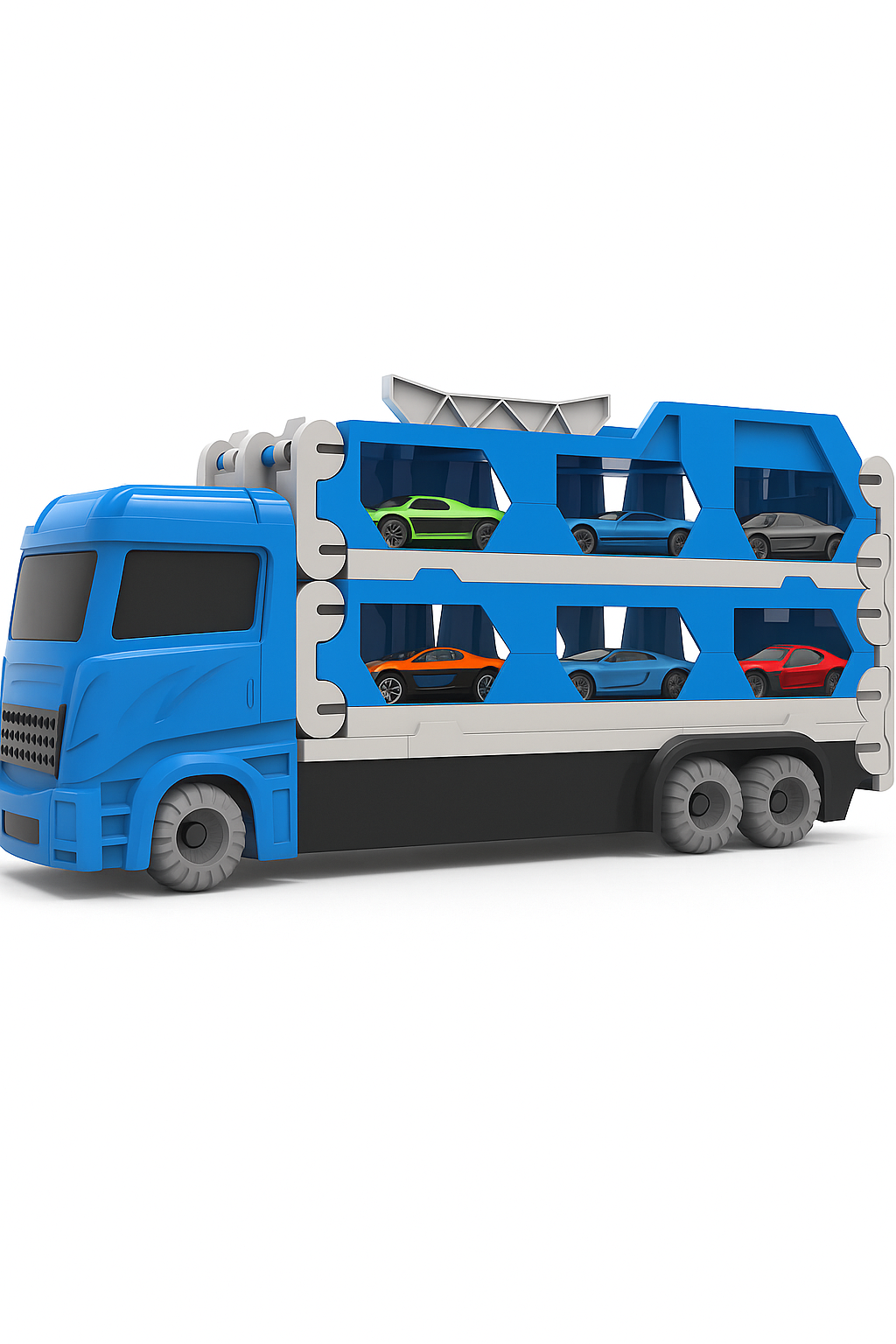 Mega Transporter - 9-in-1 Racing Fun - Transformable Toy Truck