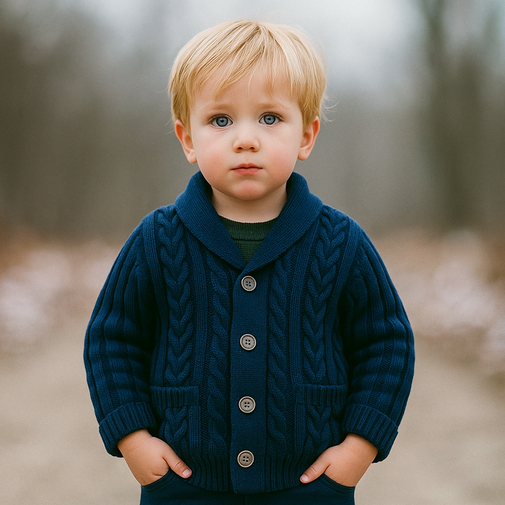 CozyCub – Comfortable & Stylish – Knitted Children's Cardigan Sweater