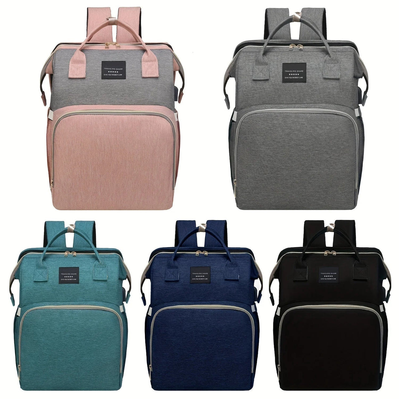 Nuvella Baby – Always Prepared – Multifunctional Diaper Bag with Bed