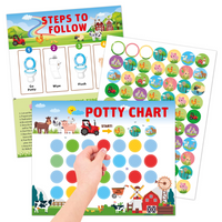 Thumbnail for Potty Training – Playful & Motivational - potty training card with Stickers