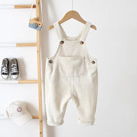 Thumbnail for TinyTrend – Comfortable and stylish – Ribbed fabric dungarees