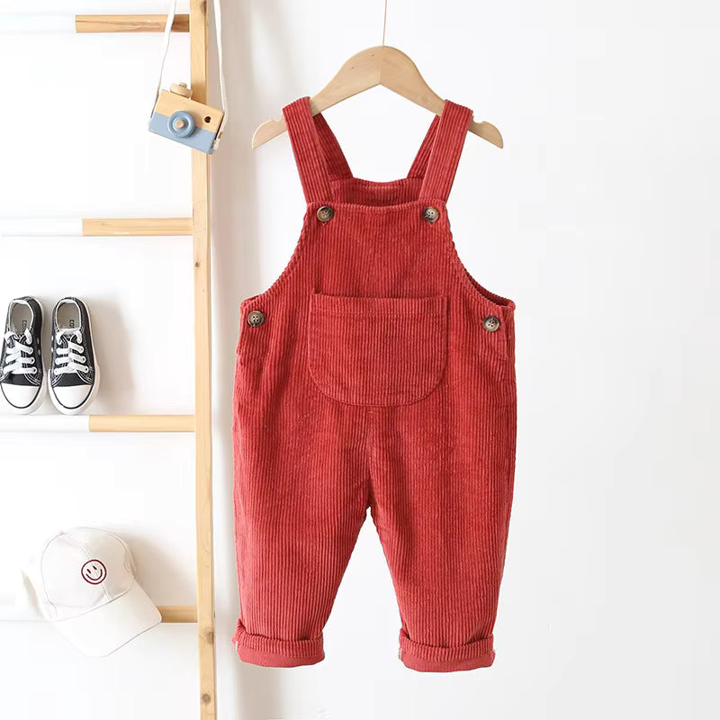 TinyTrend – Comfortable and stylish – Ribbed fabric dungarees