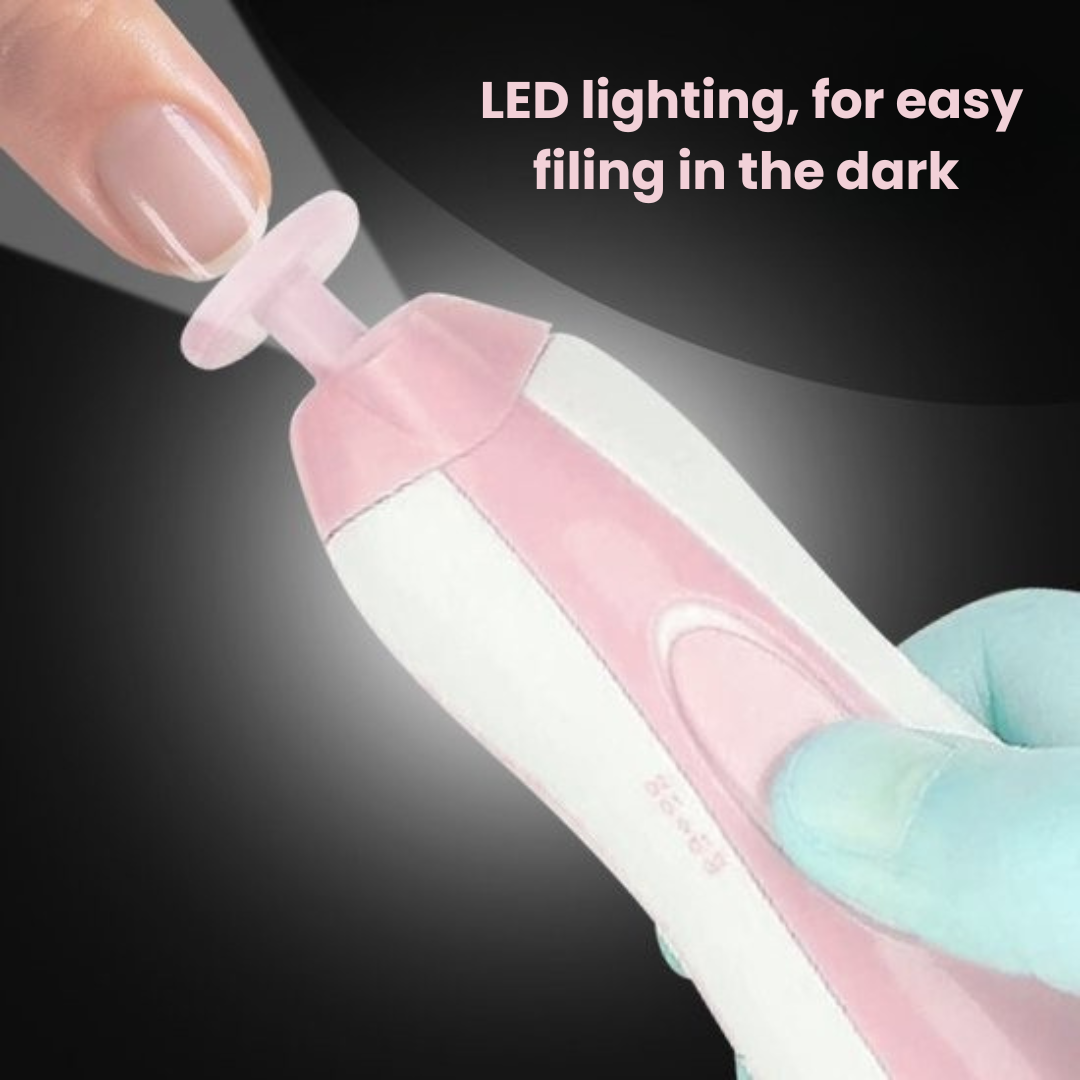 SafeCare – Silent & Safe – Electric Baby Nail File Set
