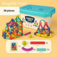 Thumbnail for Magnet Toys™ - Get creative with magnets - Magnetic Sticks