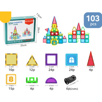 Thumbnail for Magnet Toys - Develop Creativity - Magnetic Tiles
