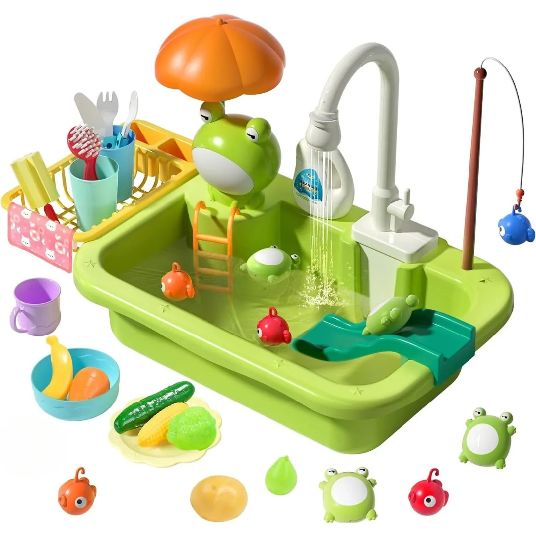 Children Kitchen – Water Fun & Learning - 2-in-1 Play Sink