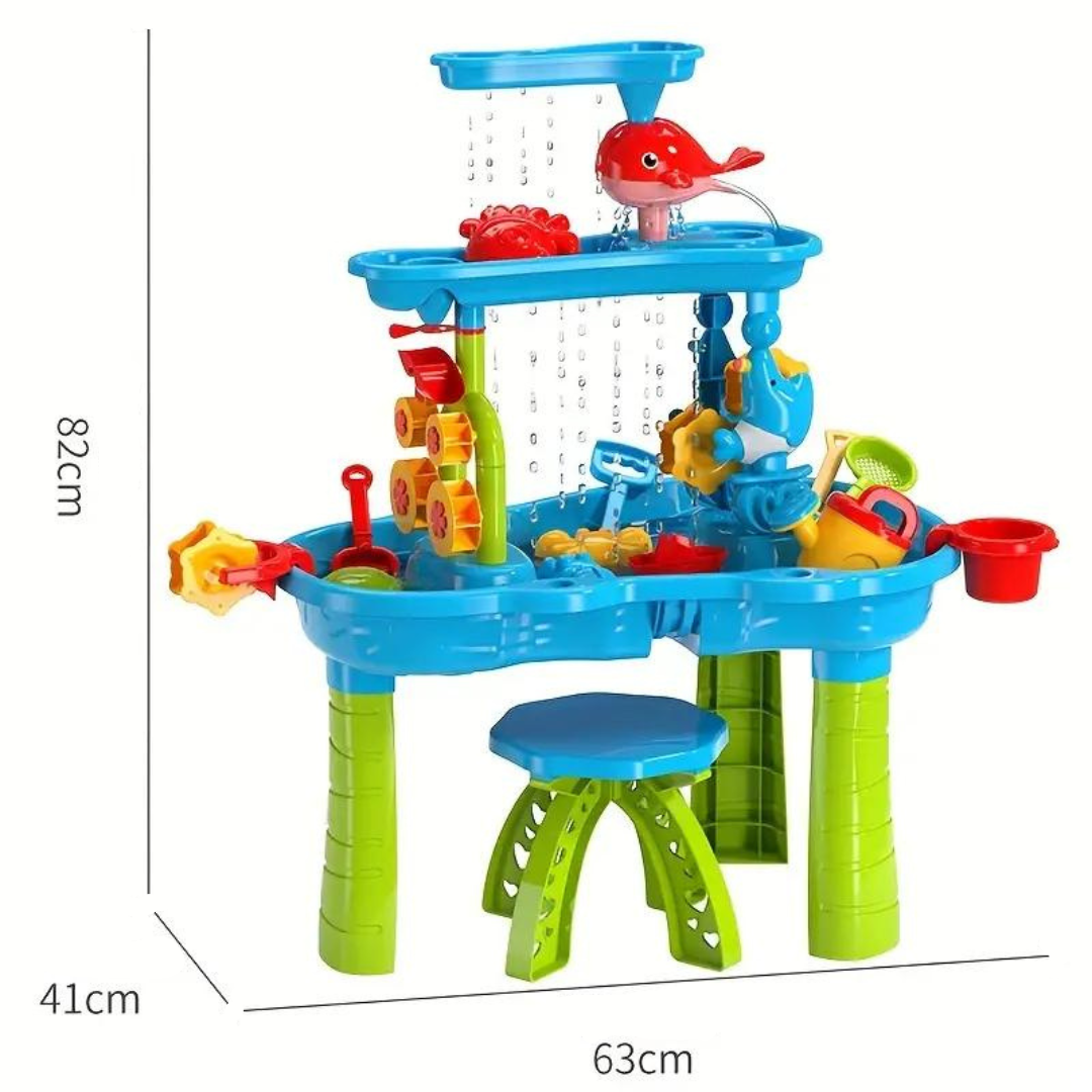 AquaPlay – Summer Fun & Discovery - 3-Layer Sand and Water Play Table