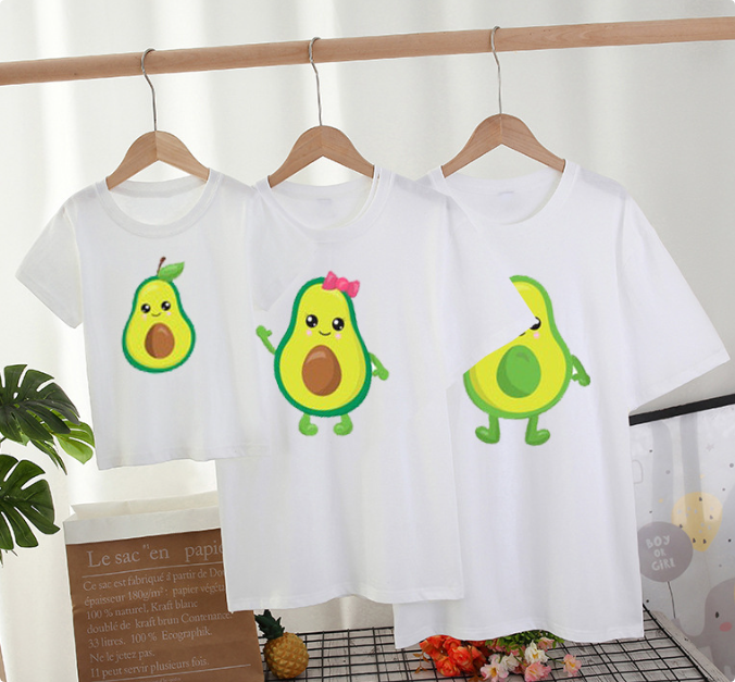 Mini Fashion™ - Matching With The Family - Avocado T-shirt White