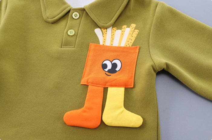 Mini Fashion™ - Cute Fries - Two-piece Outfit