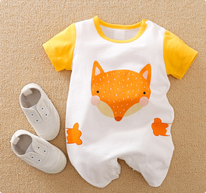 Mini Fashion™ - Comfort For Every Night - Short-Sleeve Pajama Bodysuit