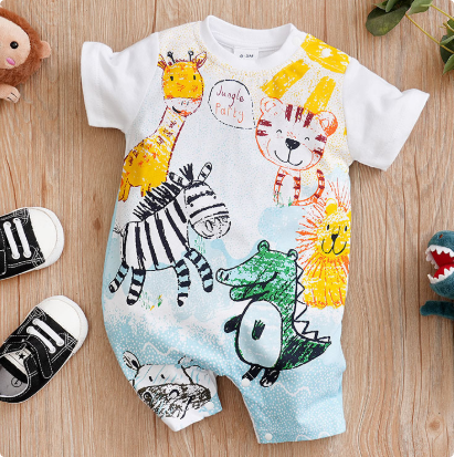 Mini Fashion™ - Comfort For Every Night - Short-Sleeve Pajama Bodysuit
